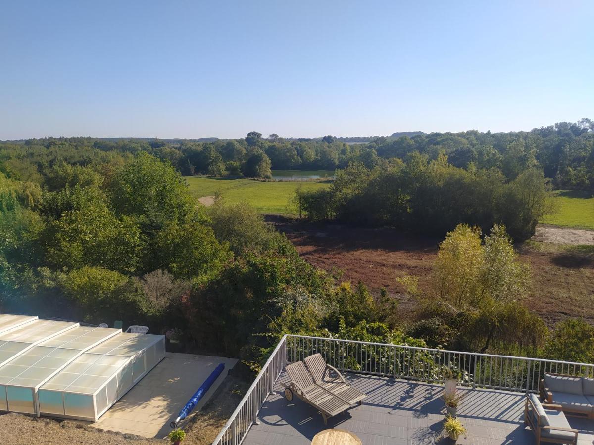 Gite La Pironniere - Piscine, Nature, Au Bord De La Riviere Montreuil-sur-Maine Exteriör bild